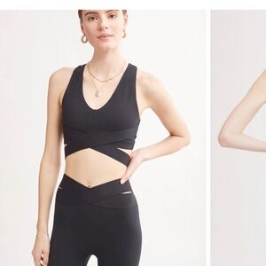 Black Women's Cross-Strap Top